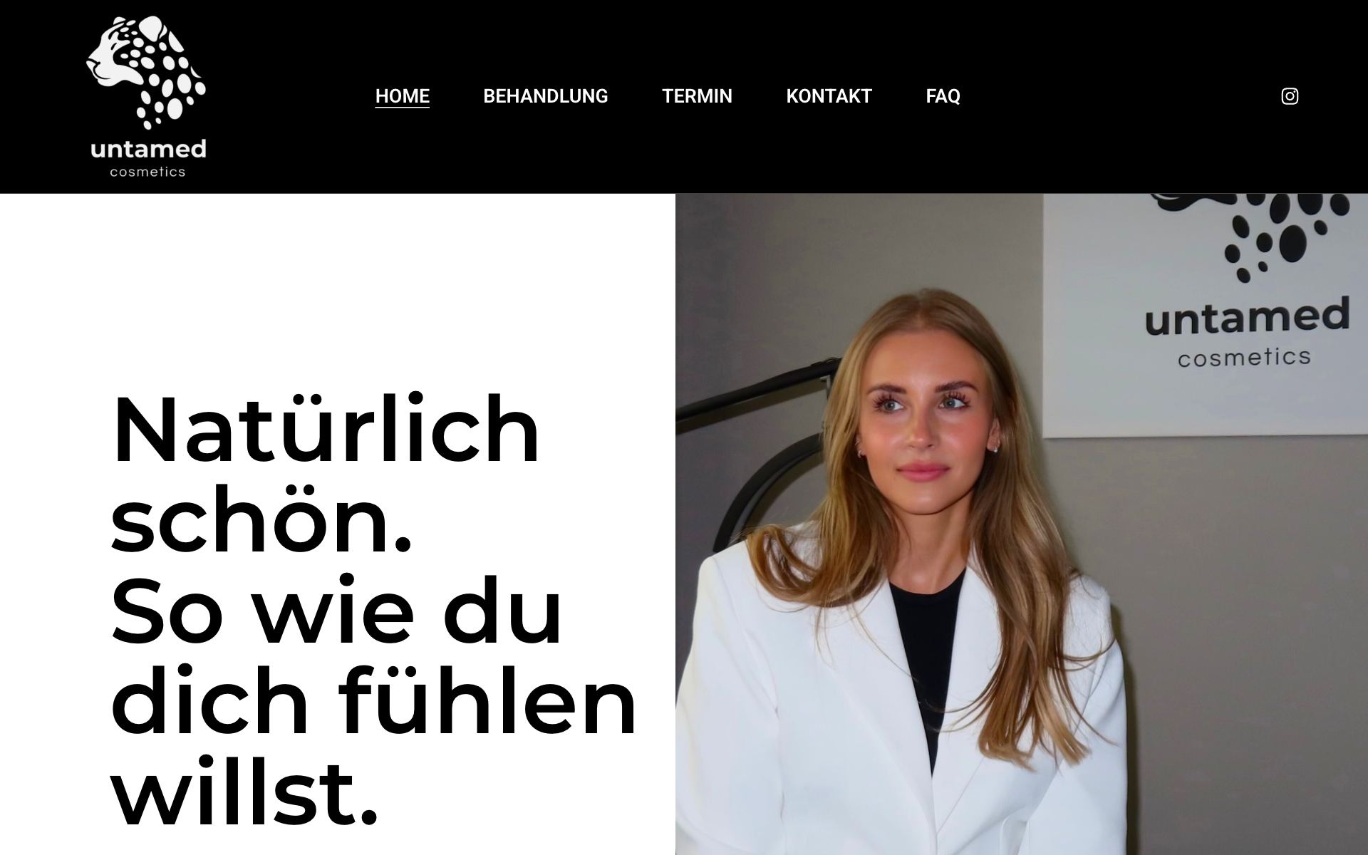 Website Untamed Cosmetics